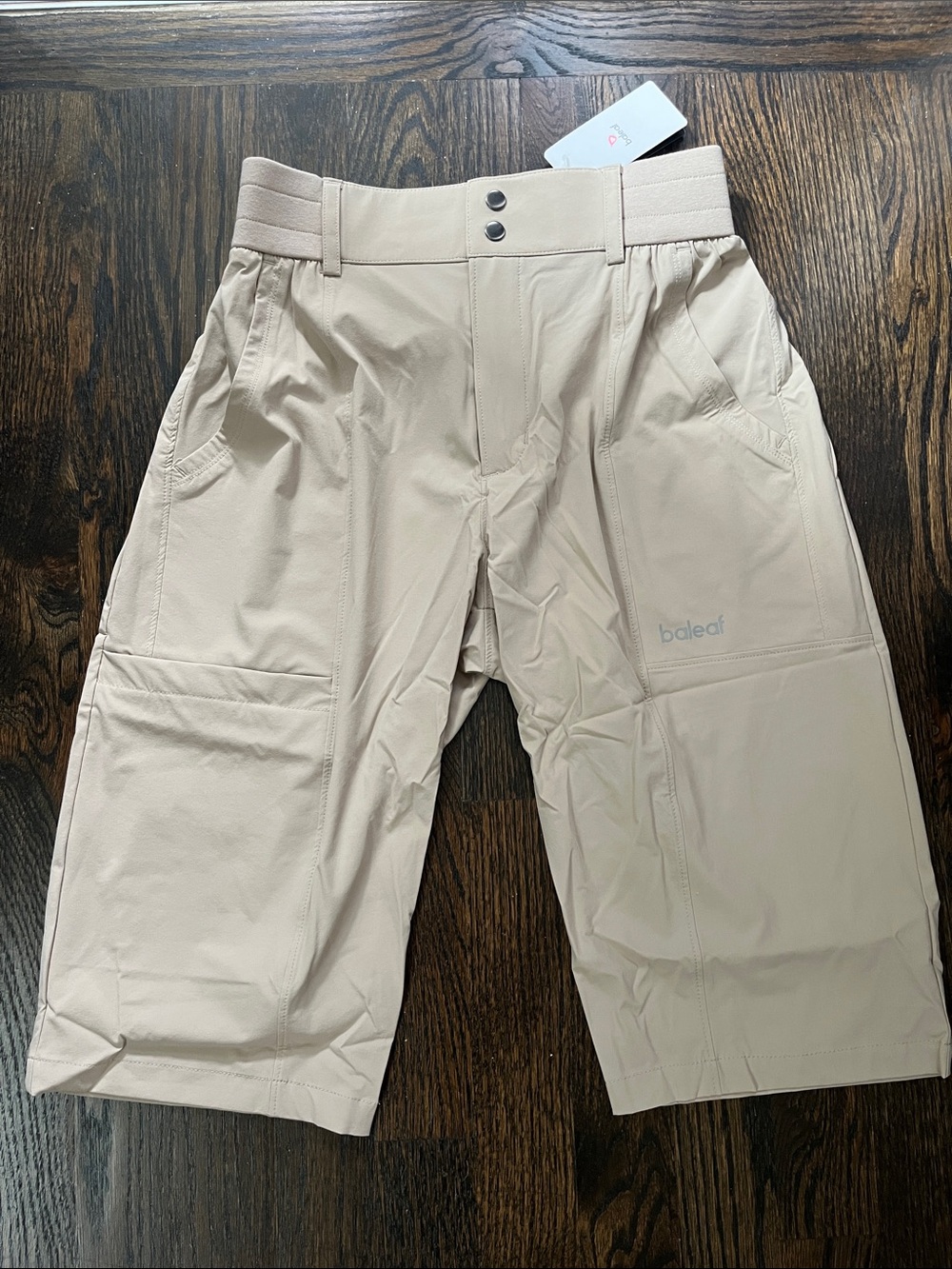 NWT Baleaf Activewear Shorts women’s XS Khaki UPF 50 Water Resistant